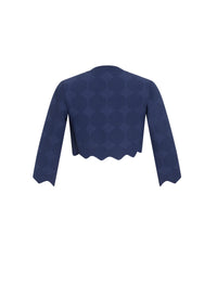 Vanuatu knitted cardigan - Cobalt