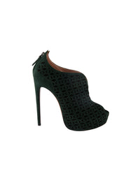 Suede boots - Forest & Black