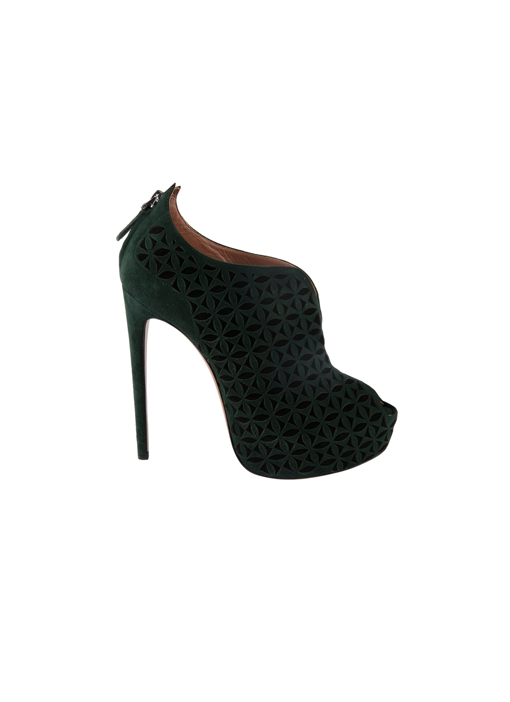 Suede boots - Forest & Black