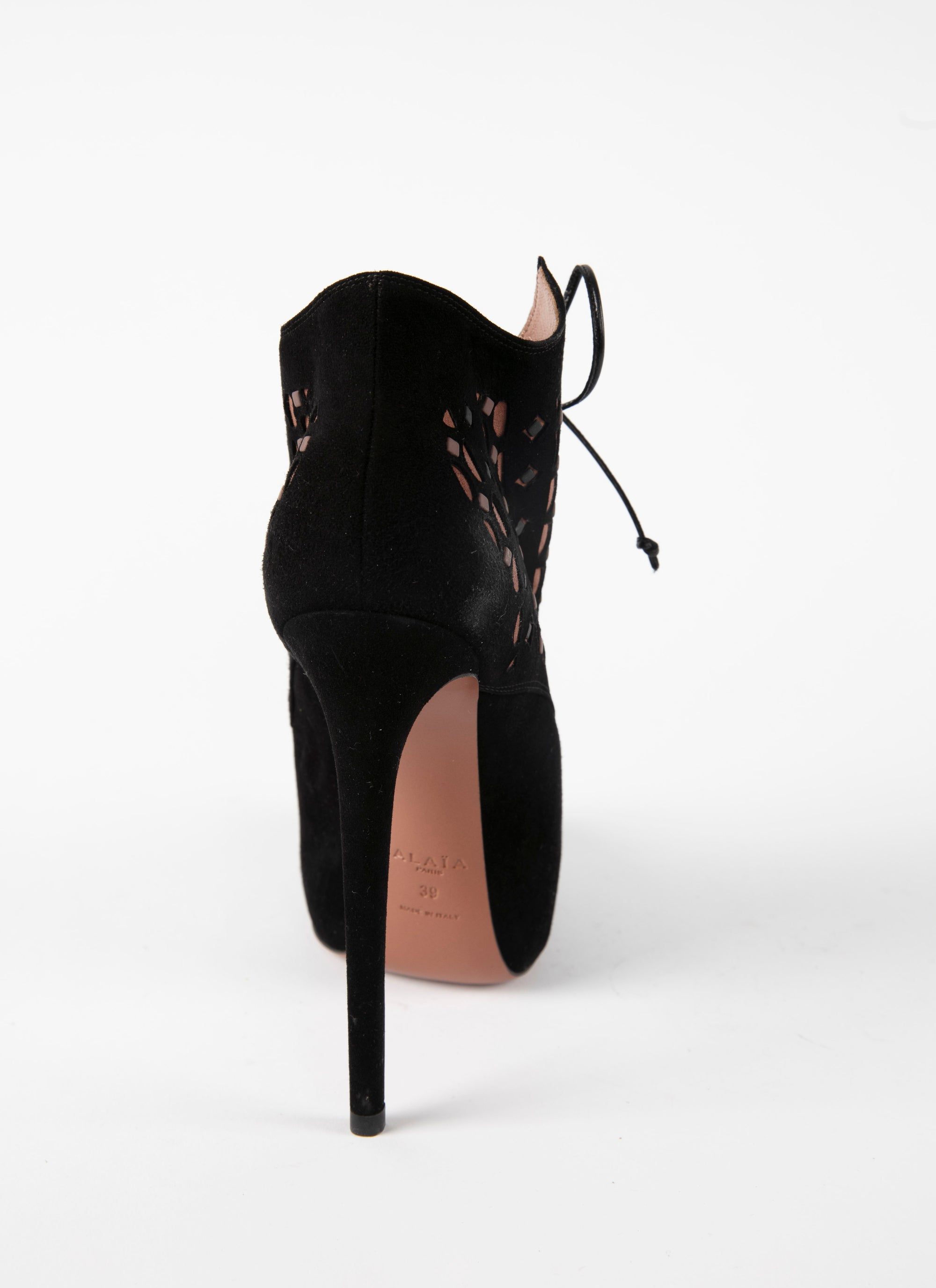 Bottines à clous en cuir - Noir & Noisette