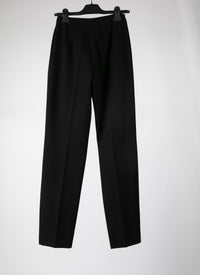 Pantalon en gabardine de laine - Noir