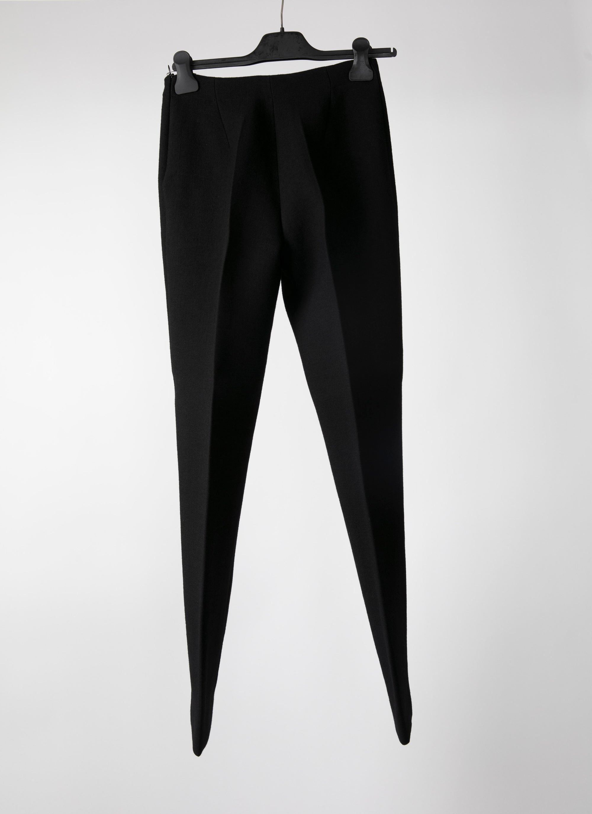 Pantalon crêpé en laine - Noir