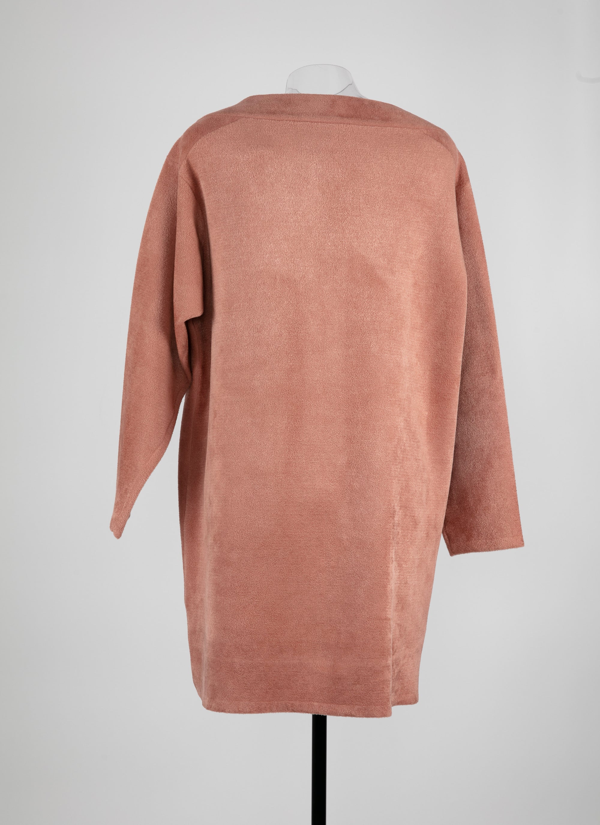 Velvet long sleeve dress - Powder