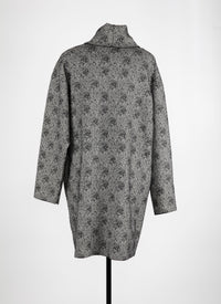 Wool speckled long sleeve jumper - White