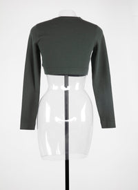 Supreme long sleeve wool waistcoat - Drill