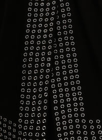Jupe courte asymétrique ajourée - Noir