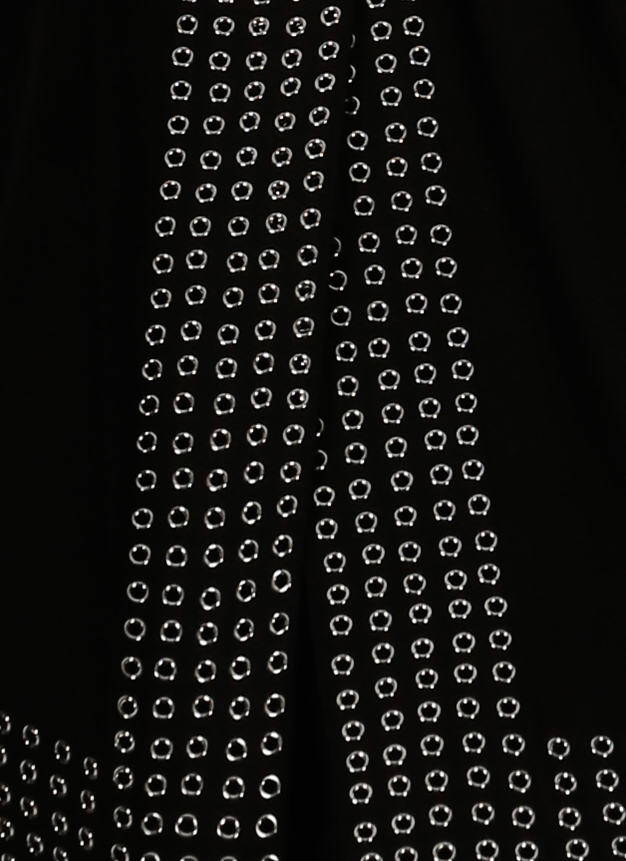Jupe courte asymétrique ajourée - Noir