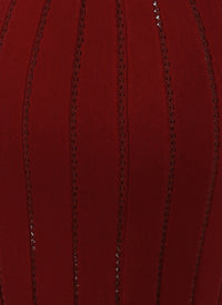 Jupe longue Jour en laine - Cerise