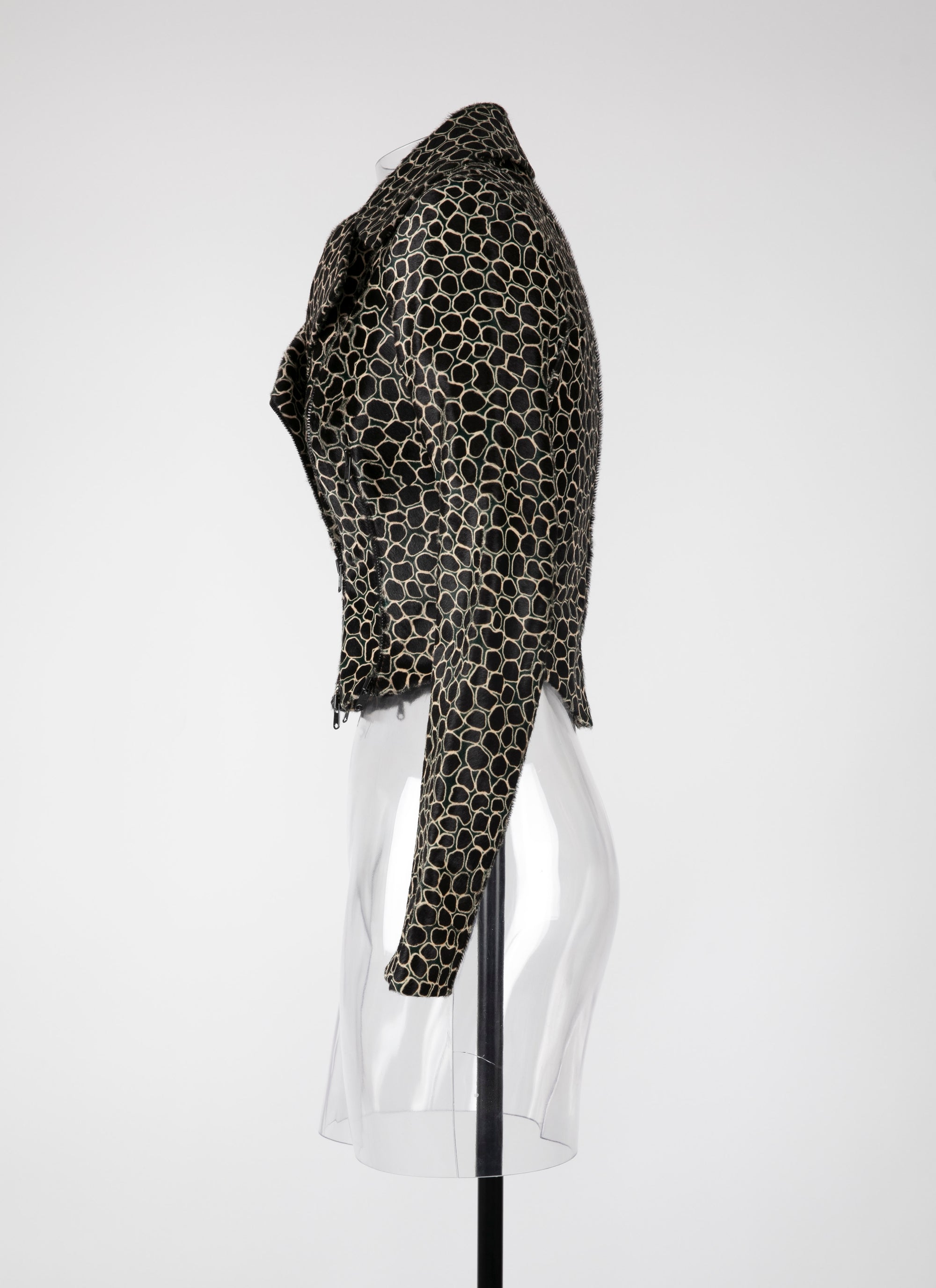 Perfecto Asteroide en cuir - Noir & Vert