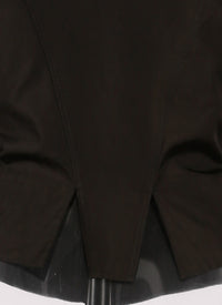 Chemise cintrée en popeline - Noir