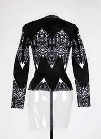 Pull à manches longues Tatoo en maille - Noir & Noir