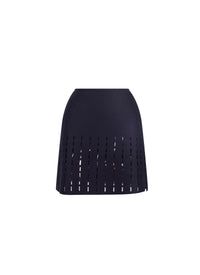 Jupe en laine - Saphir