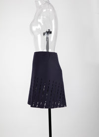 Jupe en laine - Saphir