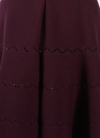 Jupe à charnières en maille - Violet