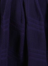 Winter Piquée skirt in wool - Indigo