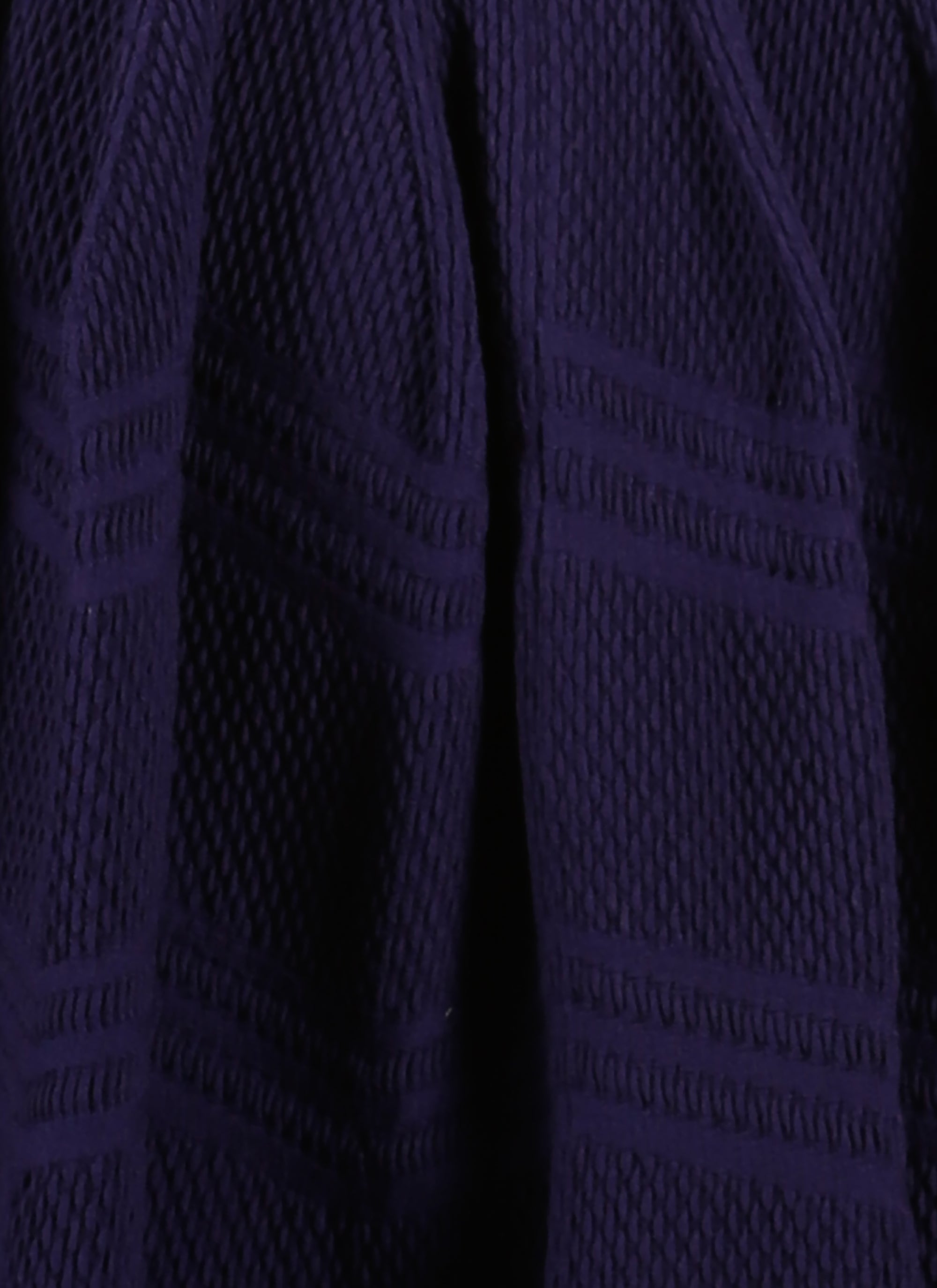 Winter Piquée skirt in wool - Indigo