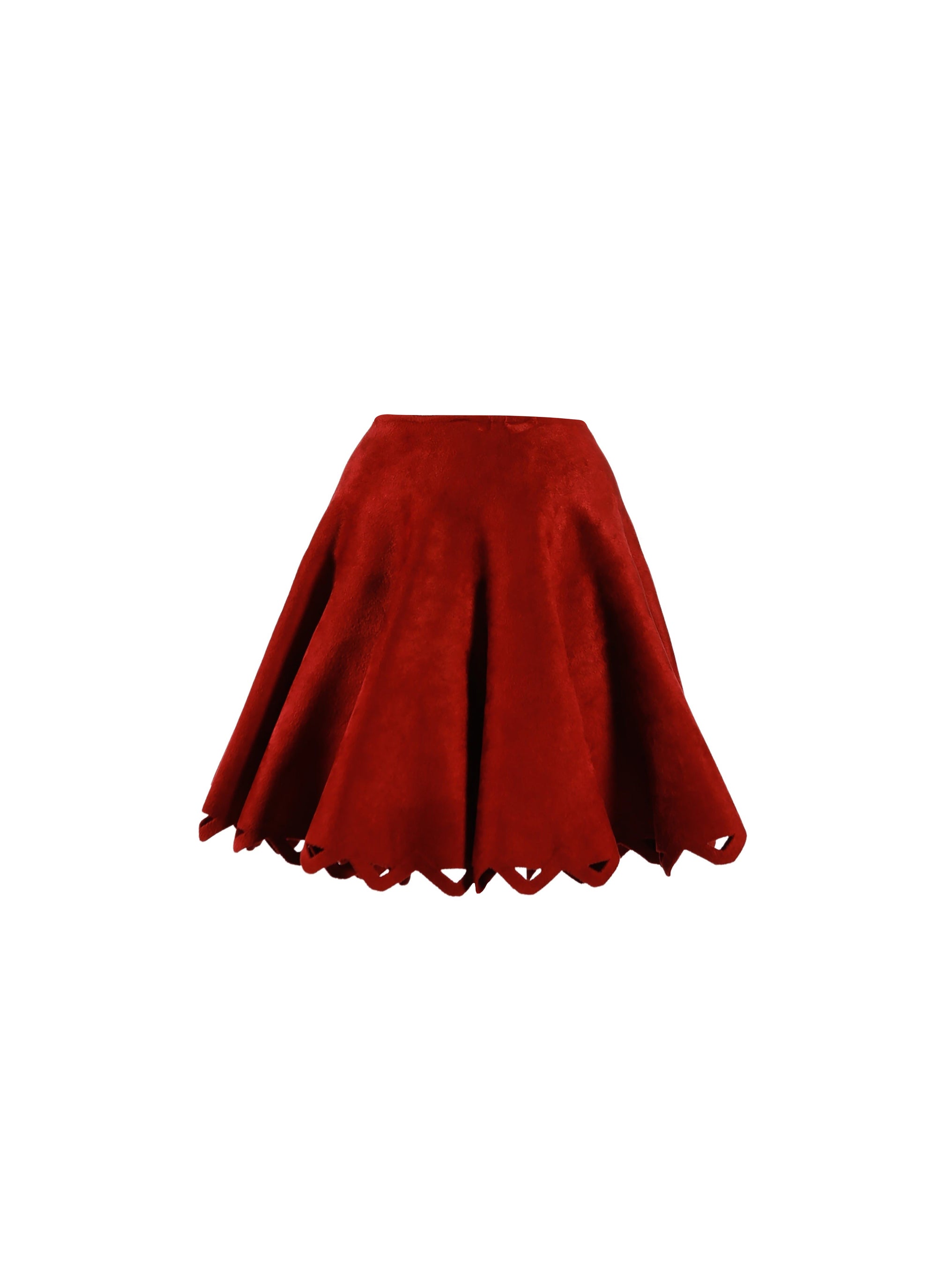 Velvet skirt - Mahogany