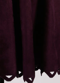 Jupe en velours - Aubergine