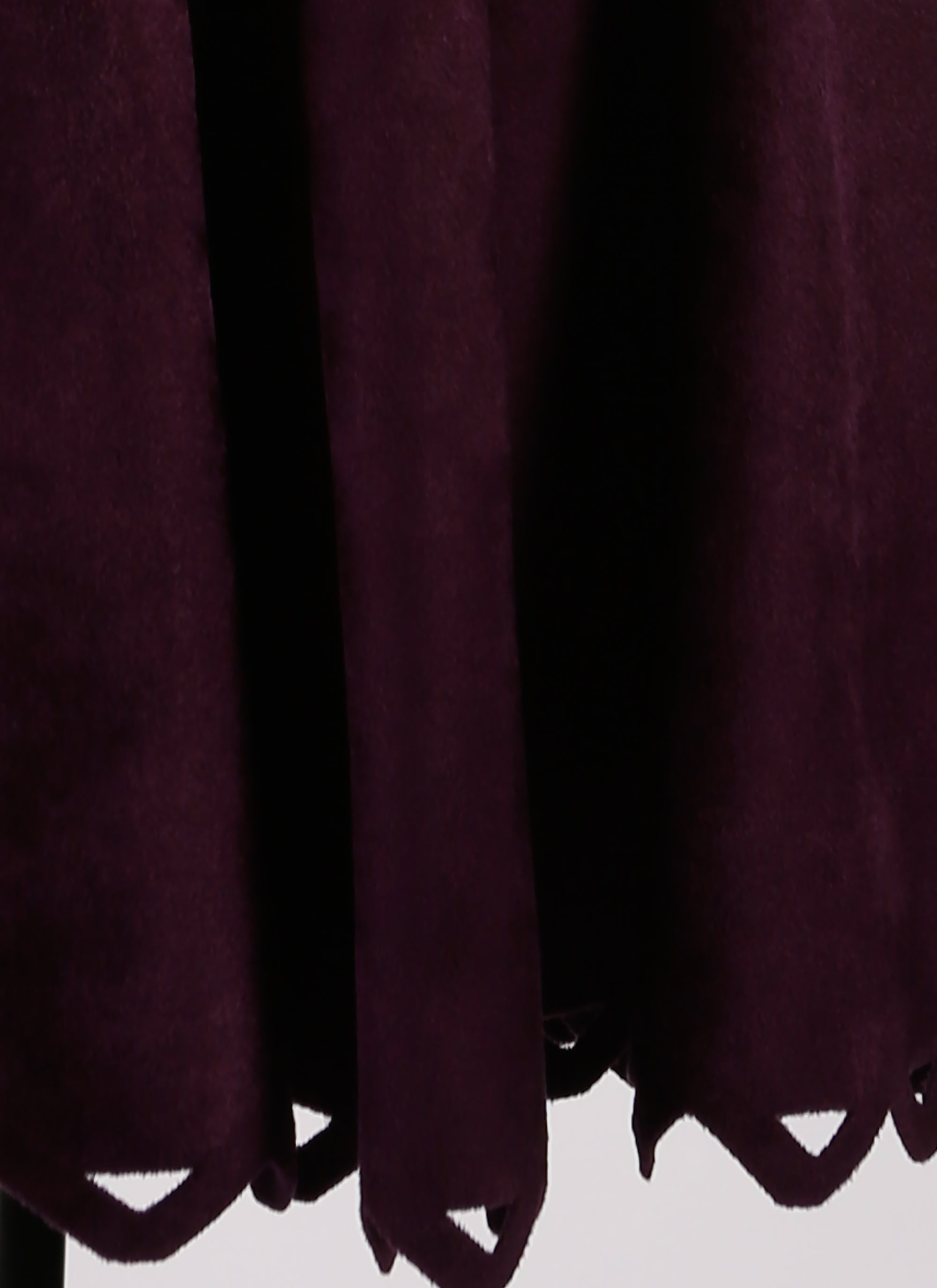 Jupe en velours - Aubergine