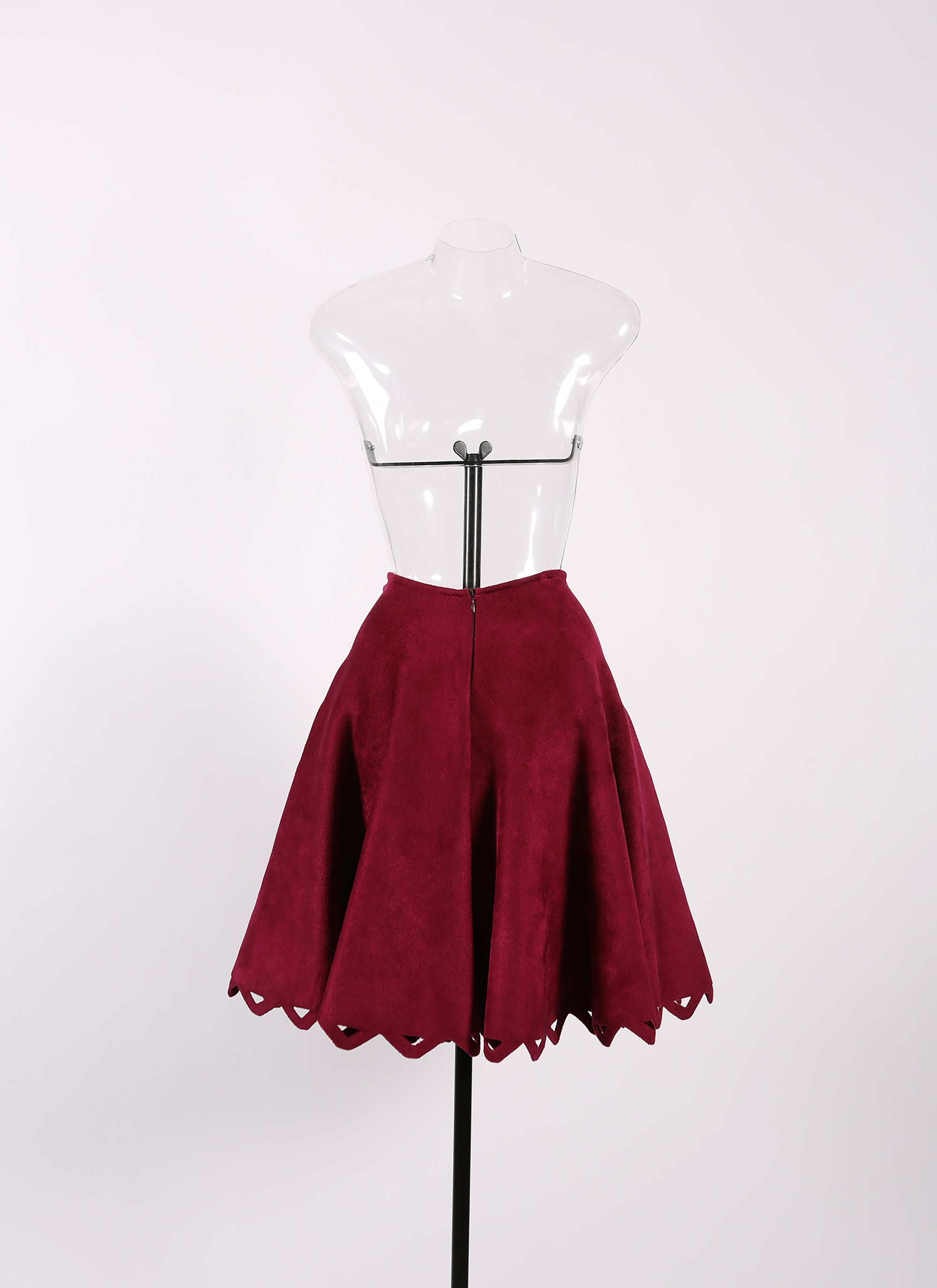Velvet skirt - Fuchsia Pink