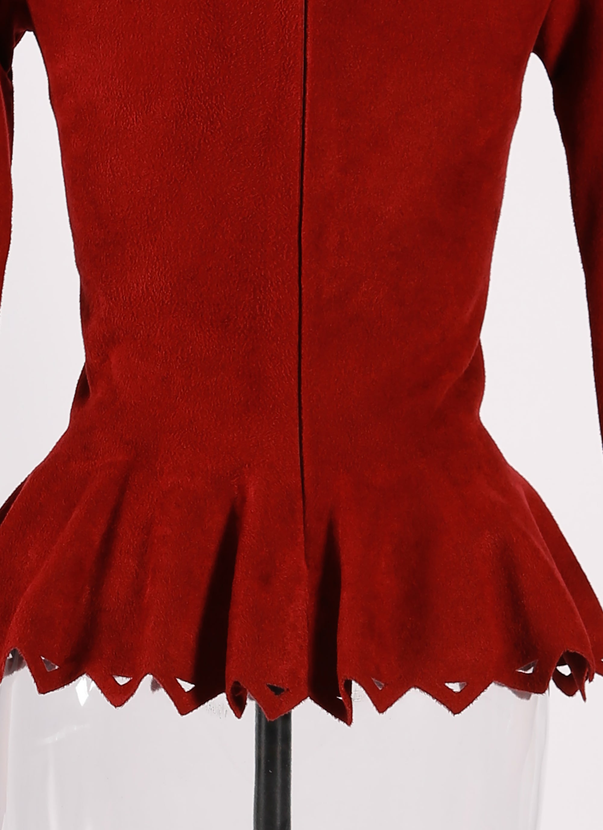 Pull à manches longues Trigone en maille - Rouge