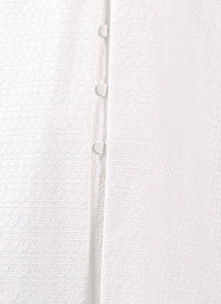 Chemise longue Africa - Blanc