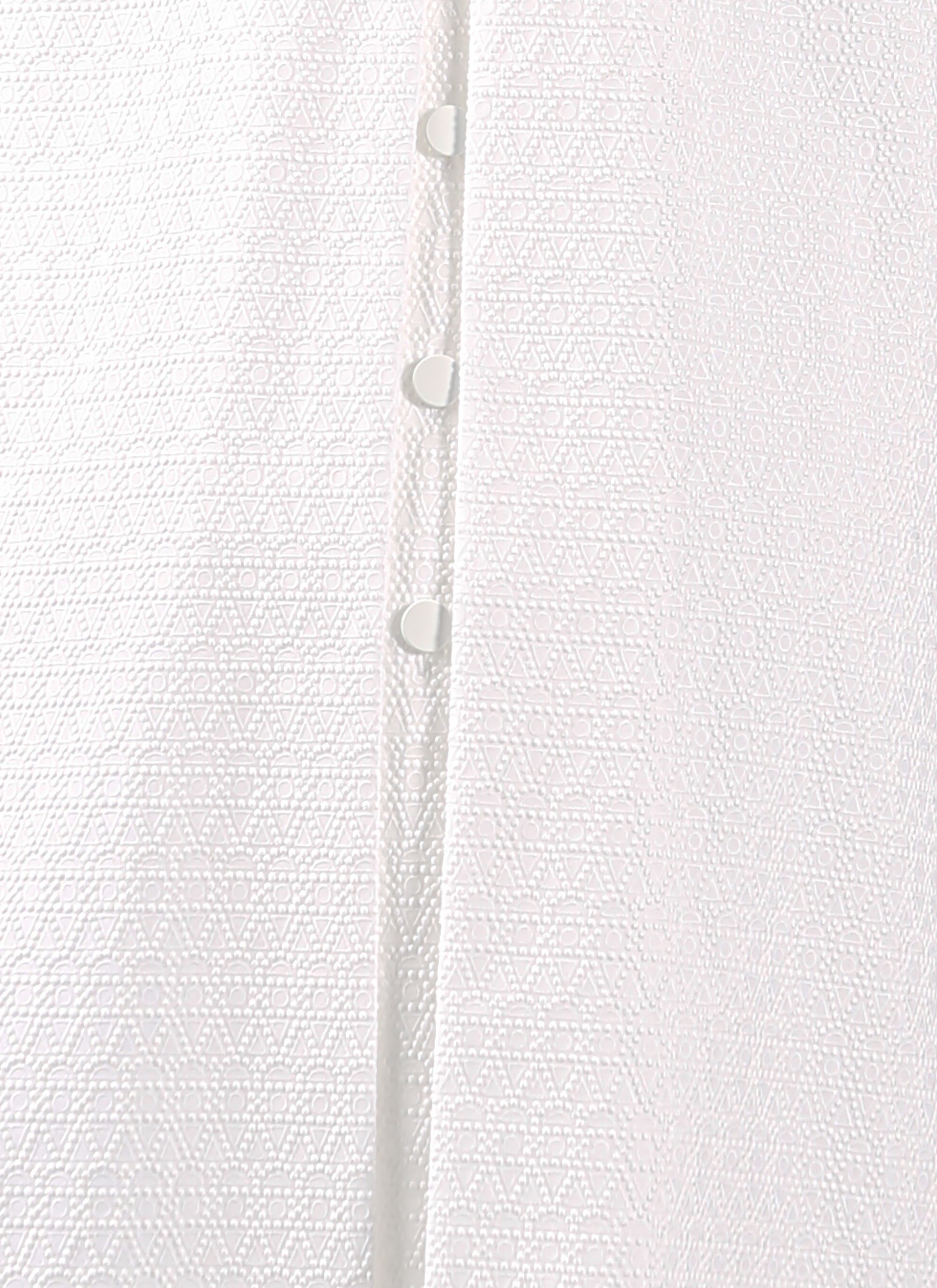 Chemise longue Africa - Blanc