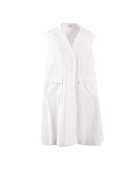 Chemise longue Africa - Blanc