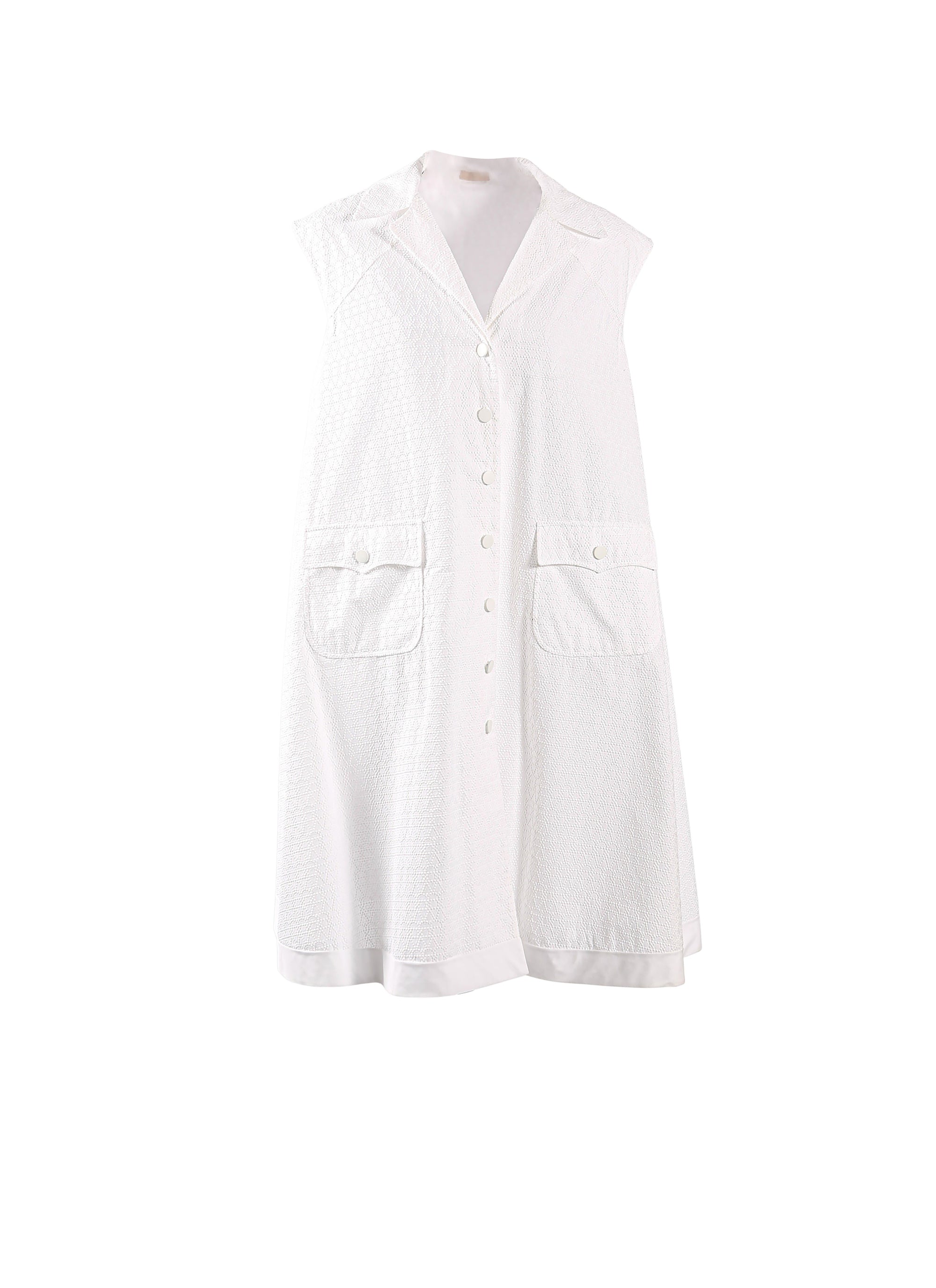 Chemise longue Africa - Blanc