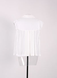 Art Deco short-sleeved shirt - White
