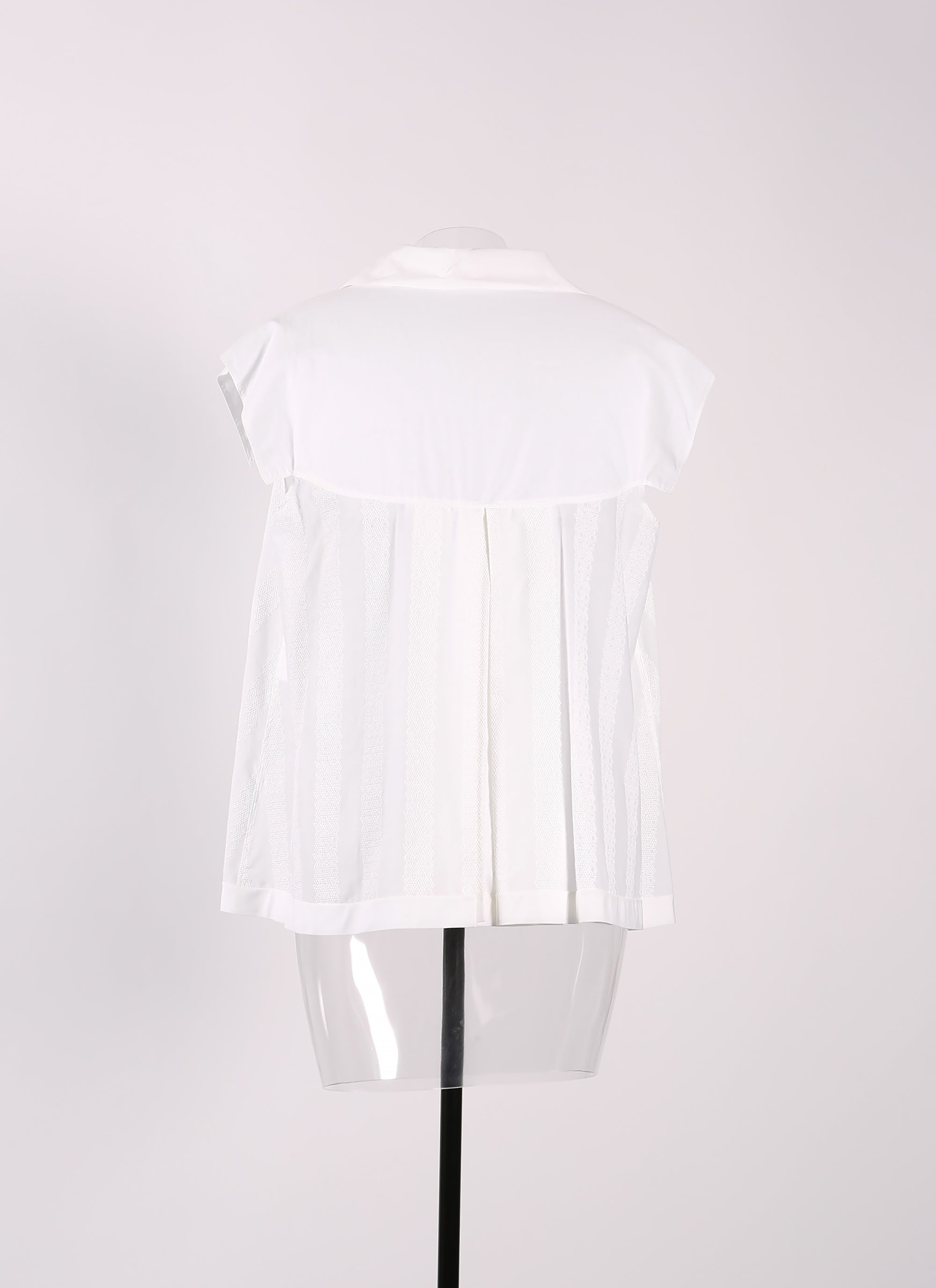 Art Deco short-sleeved shirt - White