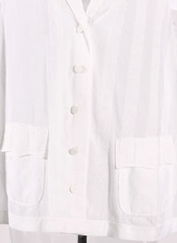 Art Deco short-sleeved shirt - White