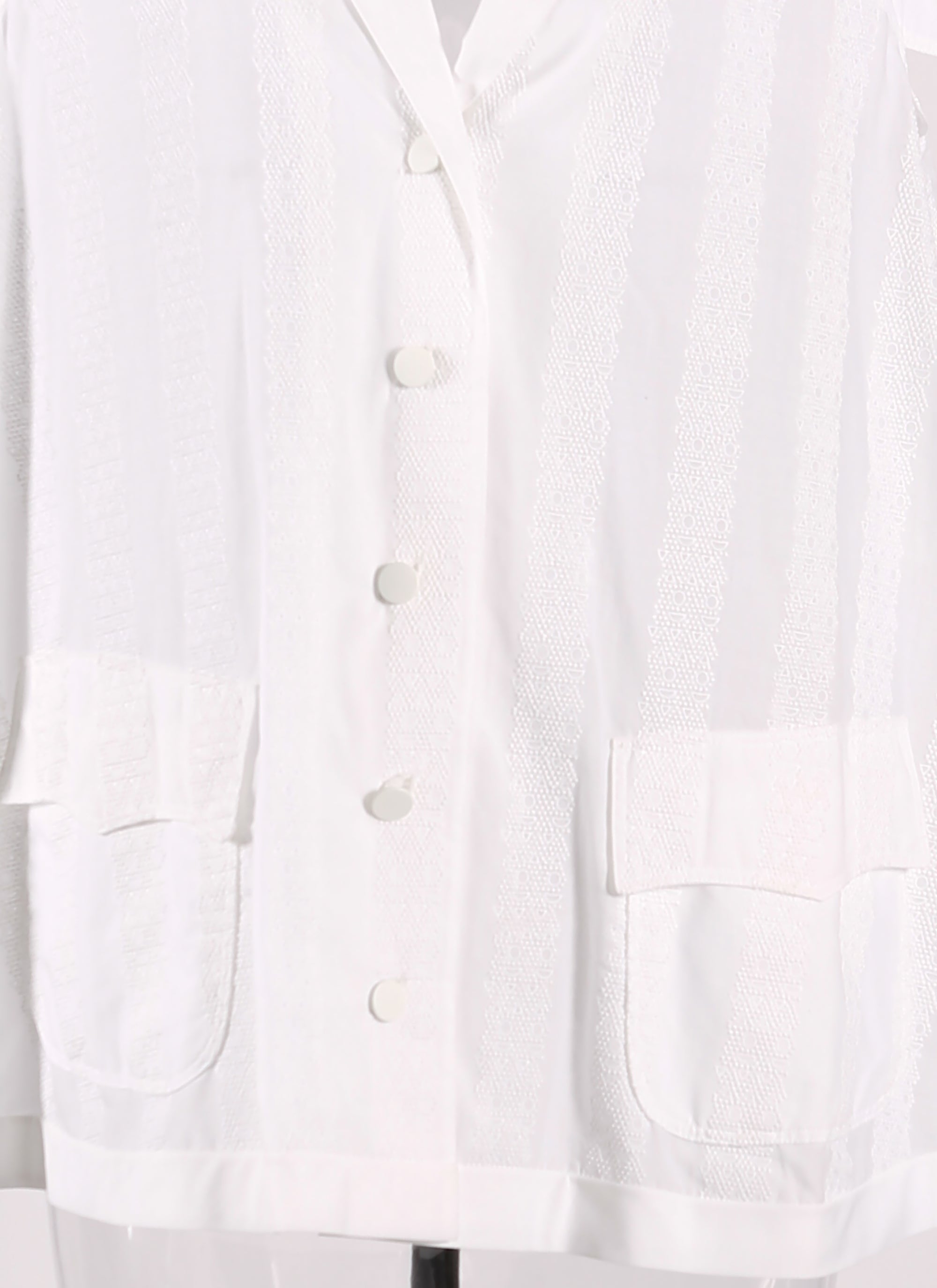 Art Deco short-sleeved shirt - White