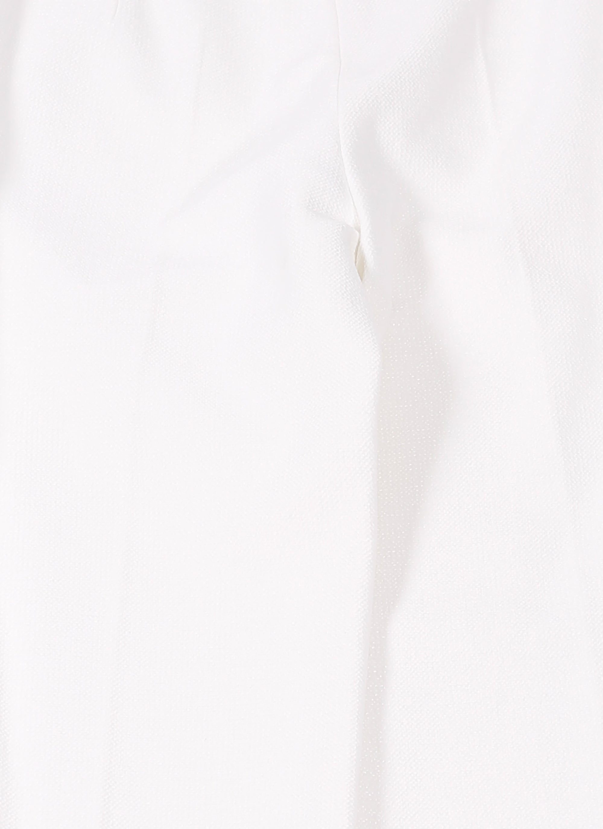 Pantalon à coupe large en rafia - Blanc