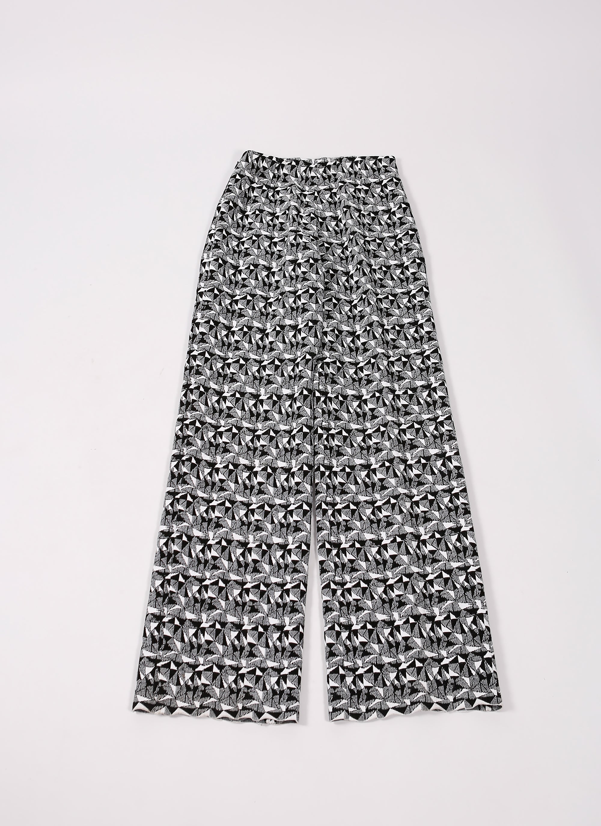 Pantalon à coupe large Archipel - Noir & Blanc