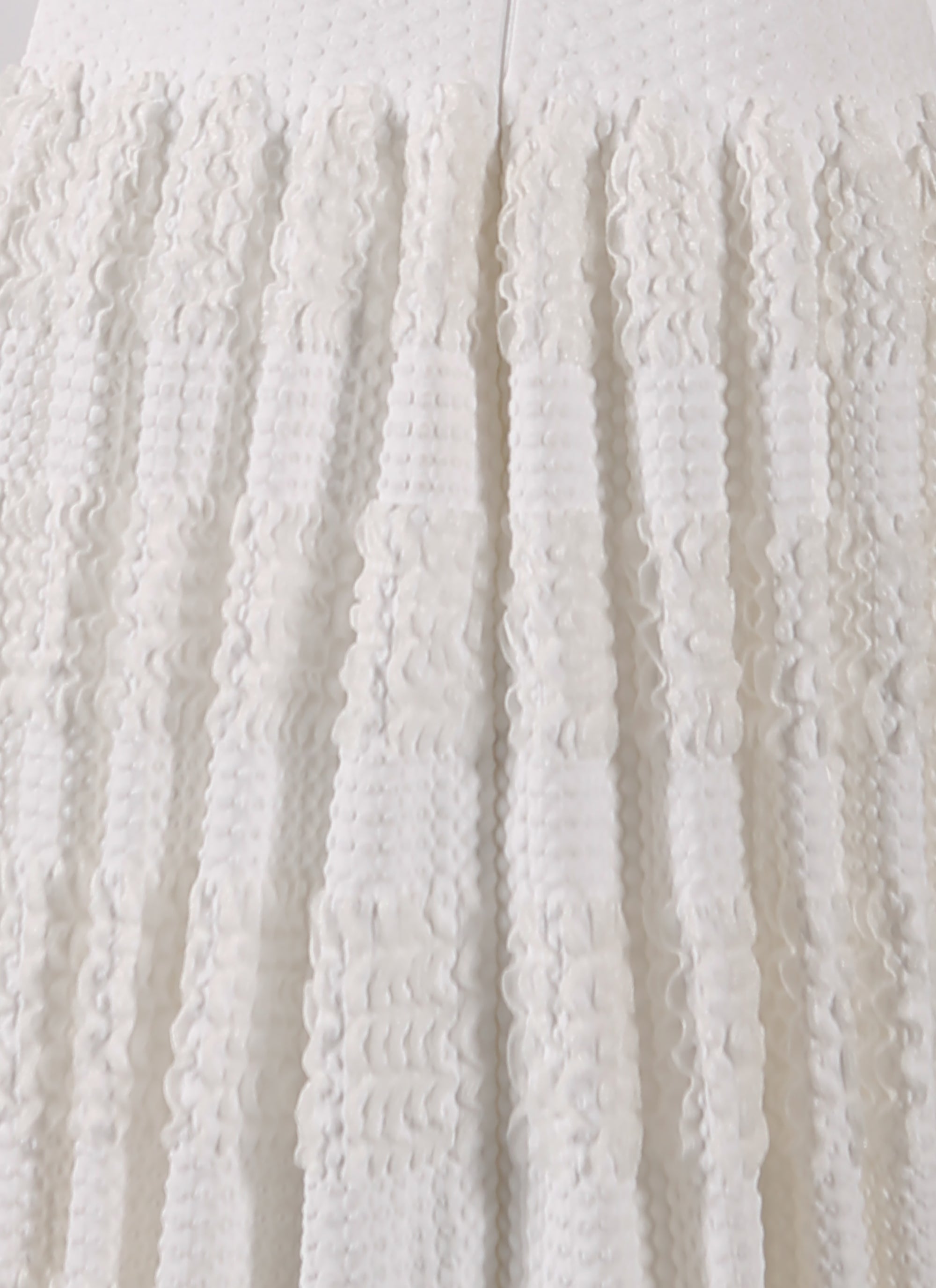 Robe à manches 3/4 Marquises en maille - Blanc