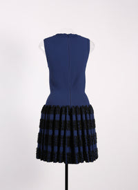 Robe sans manches Marquises en maille - Cobalt