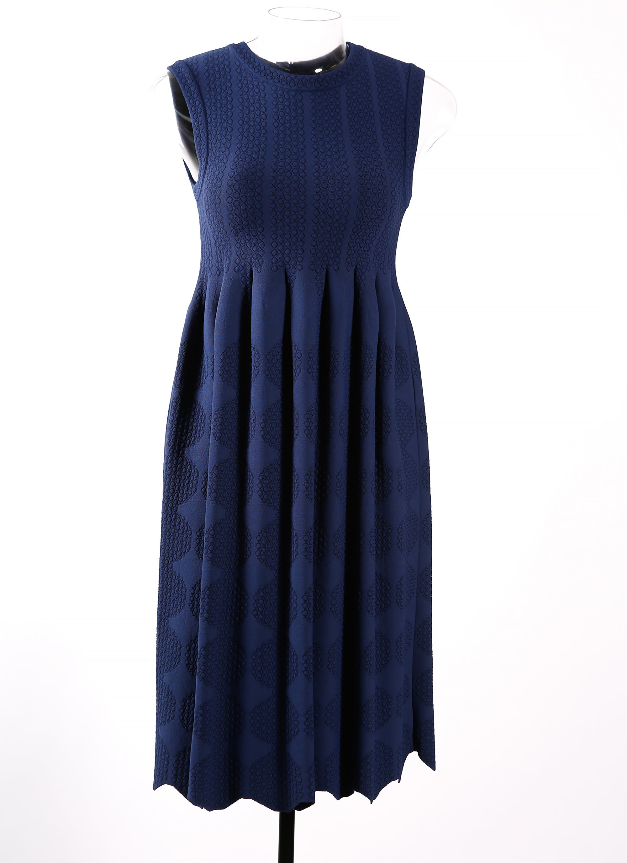 Vanuatu knitted sleeveless dress - Cobalt