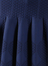 Vanuatu knitted sleeveless dress - Cobalt