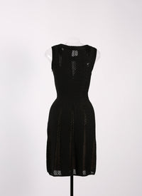 Robe en transparence sans manches Salomon - Noir
