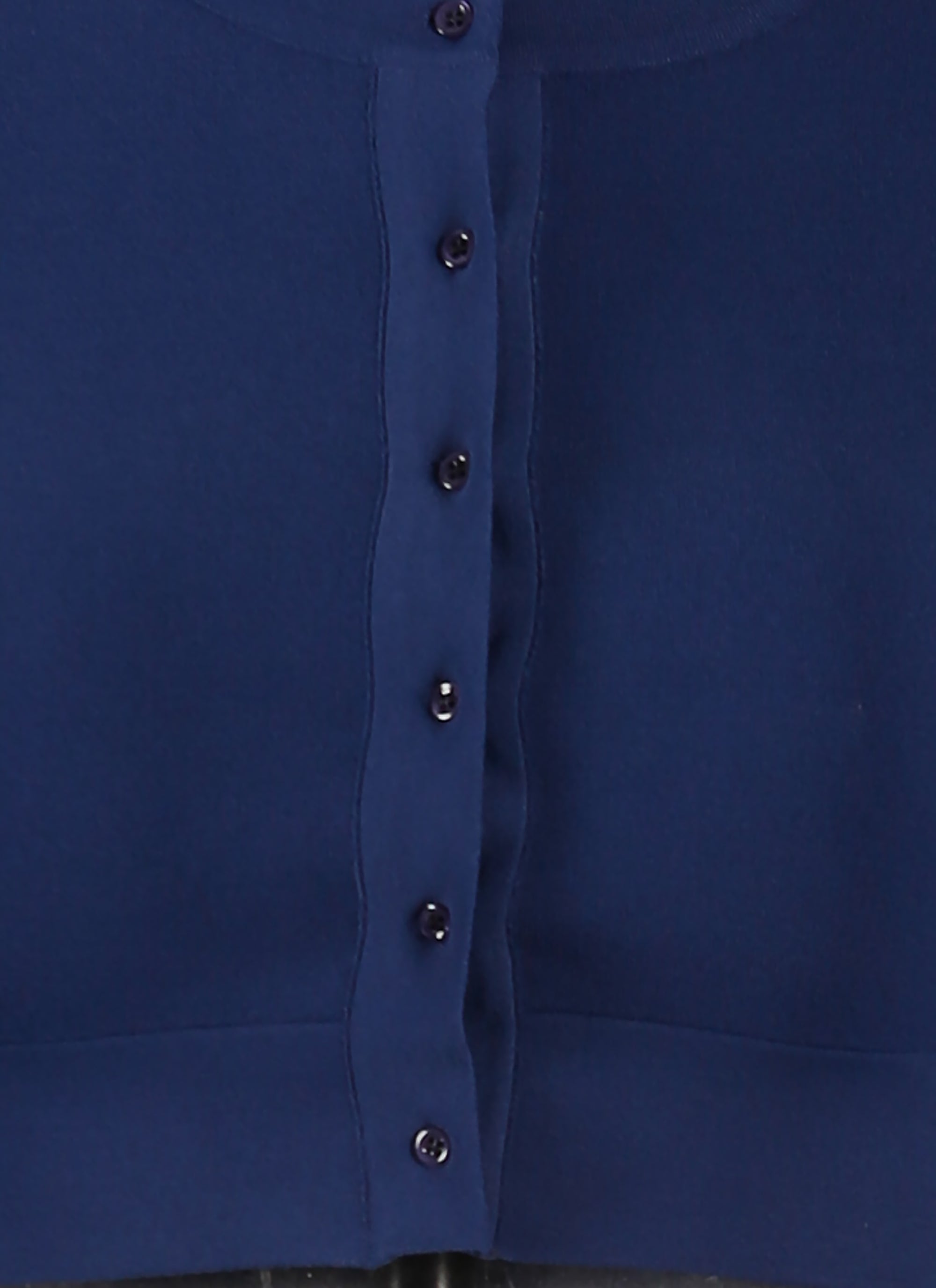 Long sleeve knitted cardigan - Cobalt