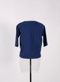Long sleeve knitted cardigan - Cobalt