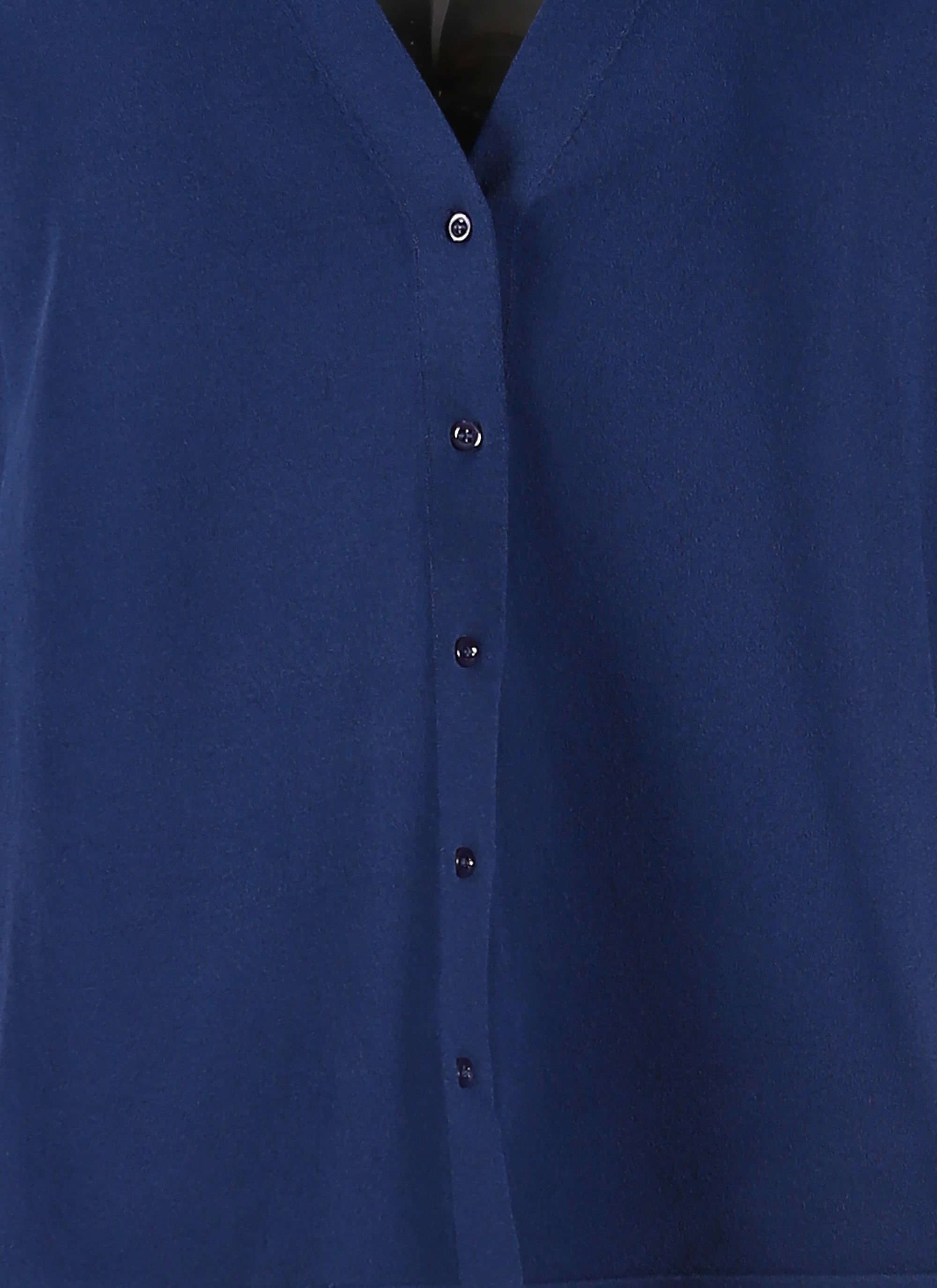 Long sleeve knitted cardigan - Cobalt