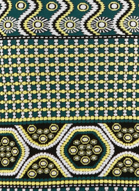 Jupe courte Bambara - Vert & Jaune