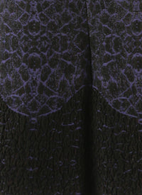 Galatea knitted short-sleeved dress - Black & Sapphire