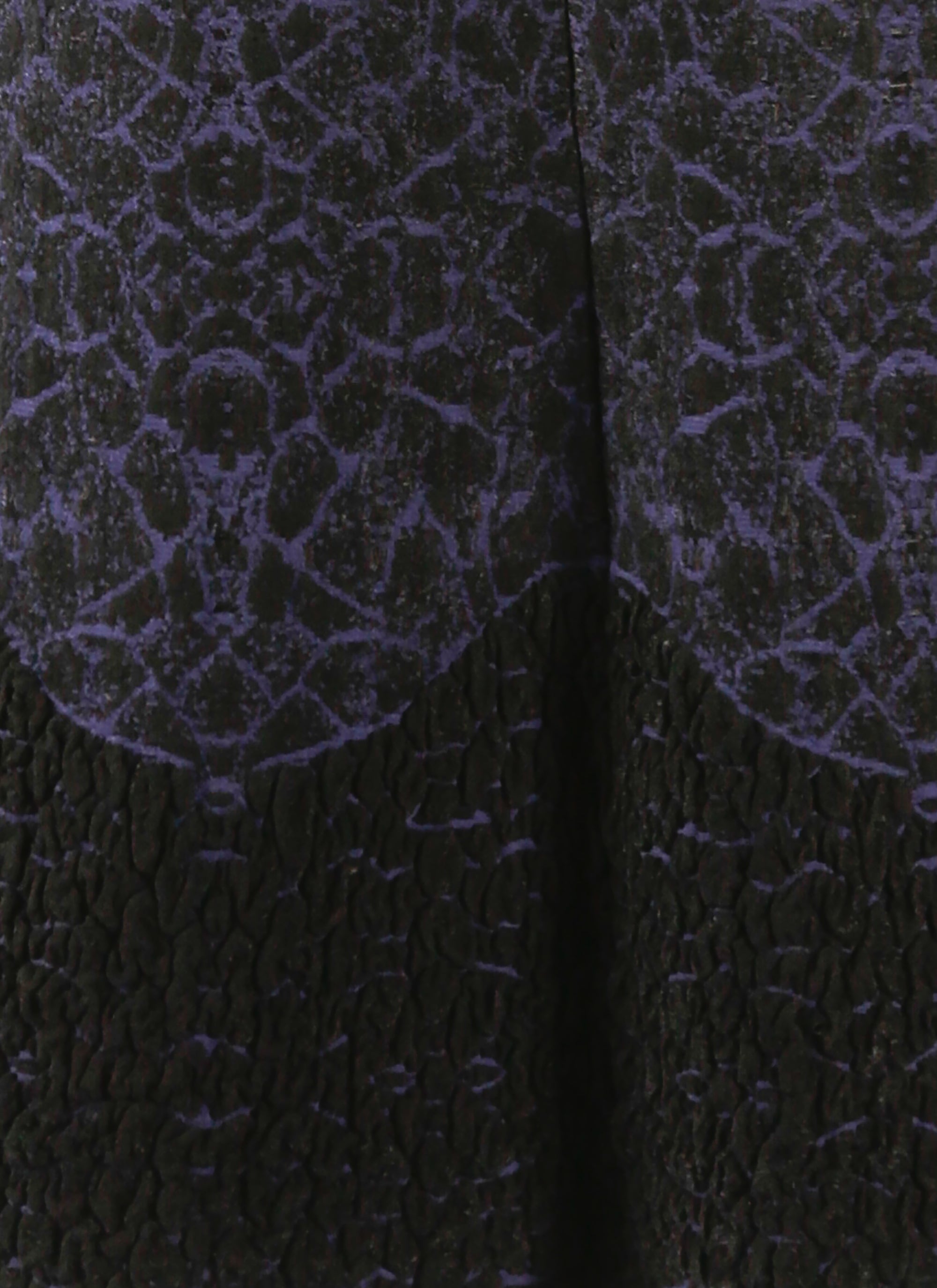 Galatea knitted short-sleeved dress - Black & Sapphire