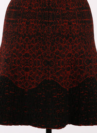 Robe à manches courtes Galatea en maille - Noir & Grenat