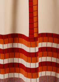 Robe à manches longues Marabout en maille - Vanille