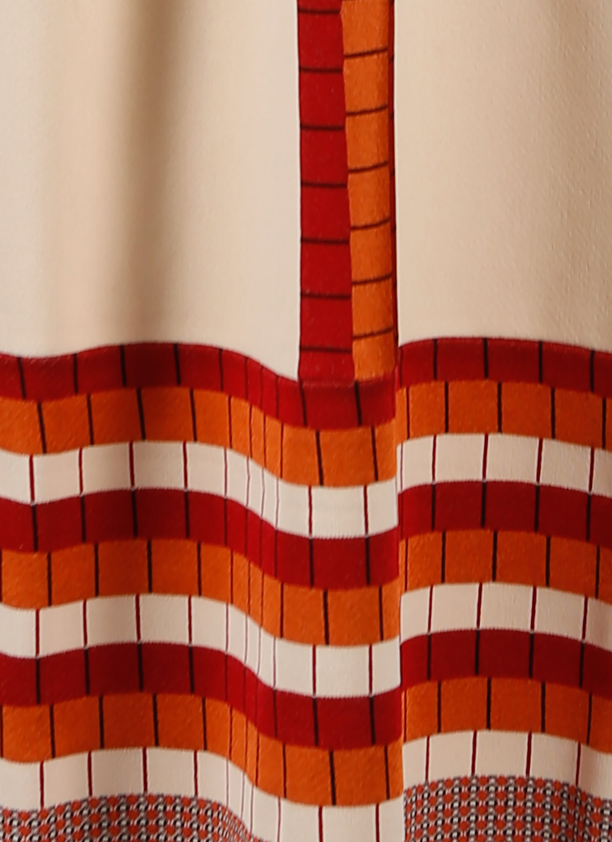 Robe à manches longues Marabout en maille - Vanille
