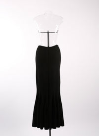 Nymphea knitted piqué skirt - Black